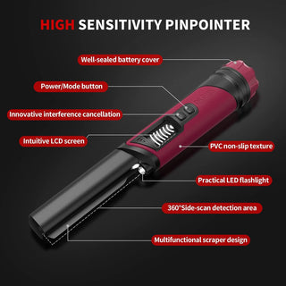 DR.ÖTEK MT6Pro Waterproof Metal Detector Pinpointer