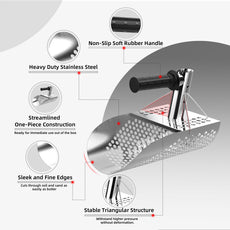 DR.ÖTEK Stainless Steel Sand Scoop for Metal Detecting