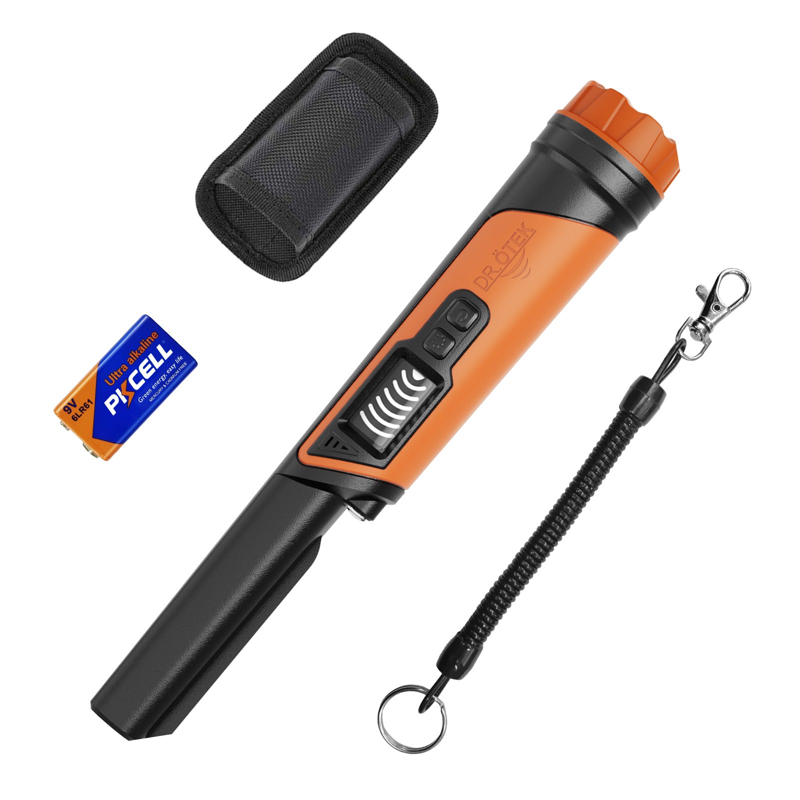 DR.ÖTEK Metal Detector Pinpointer per adulti e bambini, bacchetta puntatore portatile con schermo LCD, completamente impermeabile, rilevamento a 360°, 3 modalità, esclusiva cancellazione delle DR.ÖTEK Metal Detector Pinpointer per adulti e bambini, bacchetta puntatore portatile con schermo LCD, completamente impermeabile, rilevamento a 360°, 3 modalità, esclusiva cancellazione delle