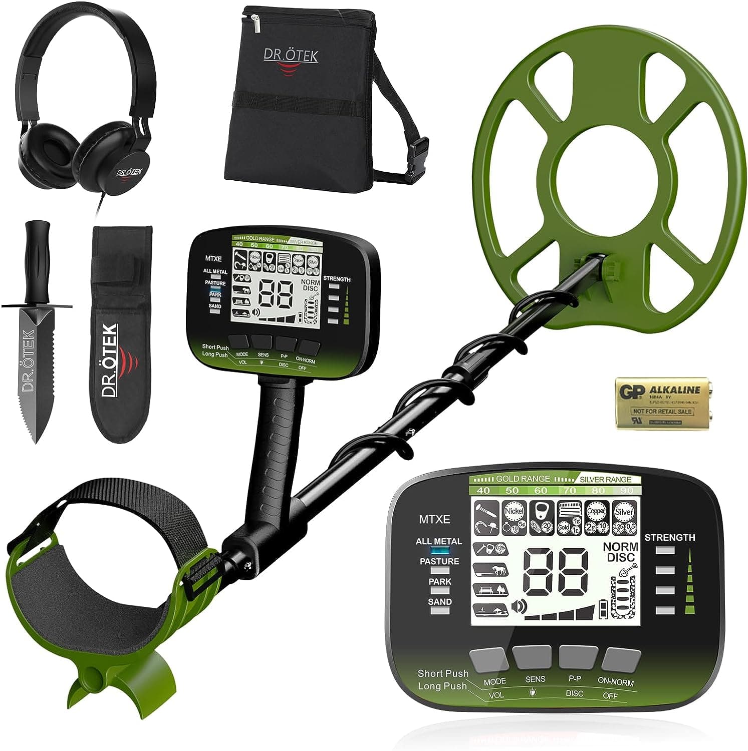DR.ÖTEK MTXE Metal Detector for Adults and Kids